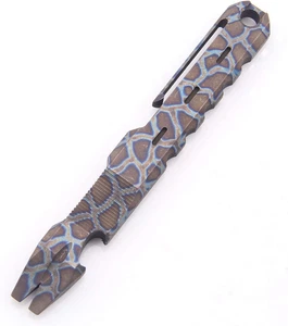 Titanium Edc-Hebeleisen Mit Nagelabzieher, Flaschenöffner-Funktion Mit Taschencl - Bild 1 von 6
