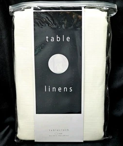 MCM Bardwil Tablecloth Oval Jacquard Ivory 60x102 Taiwan 1970s HTF BRAND NEW! - Picture 1 of 5