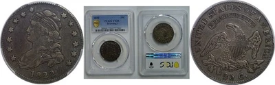 1822 25c Bust Quarter PCGS VF-35 - Image 1 of 3