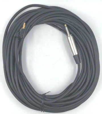 Cable de altavoz de 50 pies 1/4" TS a doble enchufe banana profesional bajo ruido 16 GA 16 AWG NOS Foto 1 de 4