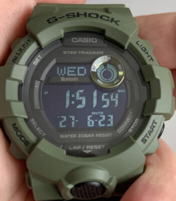 Casio Mens G-Shock Khaki Coloured Watch. GBD-800. - Image 1 of 4