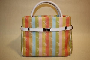 Authentic Maison Mollerus Printed logo Canvas TOTE Bag Handbag - Picture 1 of 12