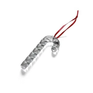 Baccarat Christmas Ornament Crystal Candy Cane Clear - Picture 1 of 6