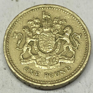 1993 One Pound 1993 Royal Arms, Coin United Kingdom UK England 1 Pound British