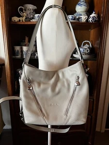 BOSTANTEN Women Leather Handbag Ladies Hobo Purse Shoulder Bag Gray - Picture 1 of 19