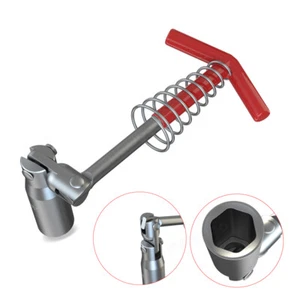 16mm T-Handle Flexible Spanner Socket Wrench Set Spark Plug Removal Tool - Picture 1 of 13