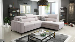 Ecksofa mit Schlaffunktion Balvin III Maxi L-Form Schlafsofa mit Bettkasten 26 - Bild 1 von 47