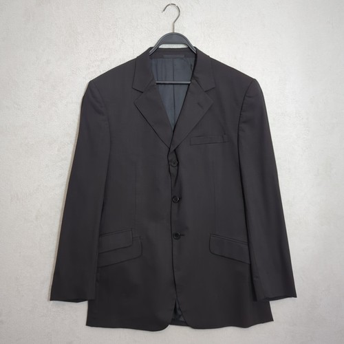 Versace Blazer Jacket Nero US40 EU50 Cappotto Sportivo Abito Giacca Elegante Classico v2