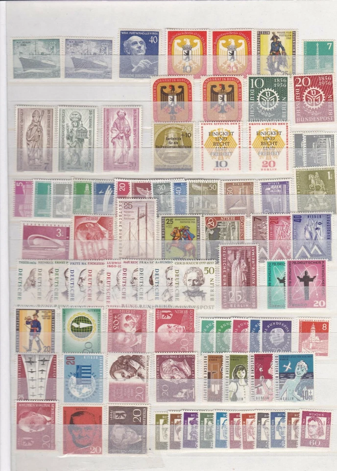 Germany WEST BERLIN MNH Collection 1955-1990 compl.+ booklet stamps! CAT 1200EUR - Image 1 of 4