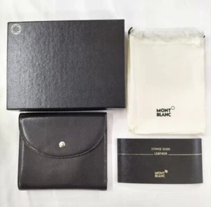 Montblanc Bifold Geldbörse schwarz Meisterstück Leder in Box mit Papier - Rang S - Bild 1 von 4