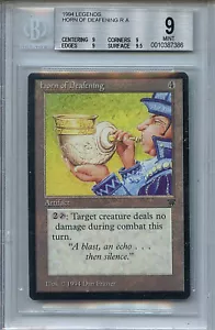 MTG Legends Horn of Deafening BGS 9.0 Mint Magic card Amricons 7386 - Picture 1 of 2