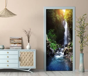 3D Cool Waterfall I8890 Door Wall Stickers Wall Murals Wall Print Deco Erin 2023 - Picture 1 of 11