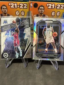 22-23 Panini Prizm y 21-22 Mosaico Thunderbird Inserto James Harden Plata Prizm - Imagen 1 de 2