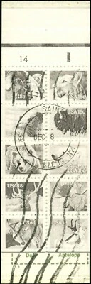 US Scott #BK137 Complete Booklet of 2 Panes of 1889a Plate #14 Both Panes Used - Image 1 of 2