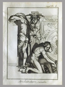 (P1) 1779 Incisione con passepartou ARCHITETTURA - DIDEROT (06834) - Foto 1 di 1