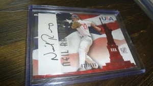 2007 USA BASEBALL NEIL RAMIREZ #27/595  AUTOGRAPHED BASEBALL CARD - Picture 1 of 2