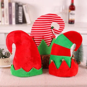 Christmas Elf Hat Fun Party Hats Felt Elf Hat Santa Hats - Picture 1 of 15