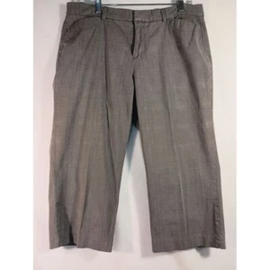 Dockers Women's Gray Plaid Dress Pants Classic Office Wear 14 Petite - Picture 1 of 5