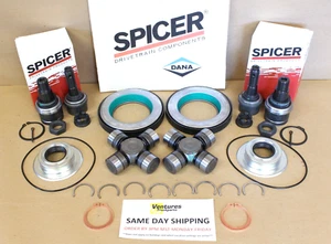 Spicer 2005-2014 Ford F250 F350 4X4 Front Axle Seal Ball Joint U Joint Kit - Picture 1 of 10