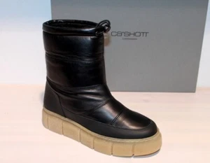 CA SHOTT COPENHAGEN Leder Stiefelette Snow Boots Stiefel gefüttert - Neu! Gr. 40 - Bild 1 von 10