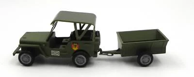 Gama mini Jeep and Trailer German Army Militar jeep automodello 1:43 #1170 - Immagine 1 di 4