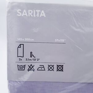 NEW IKEA SARITA Light Purple Curtains 2 Panels 57" x 118" Pair