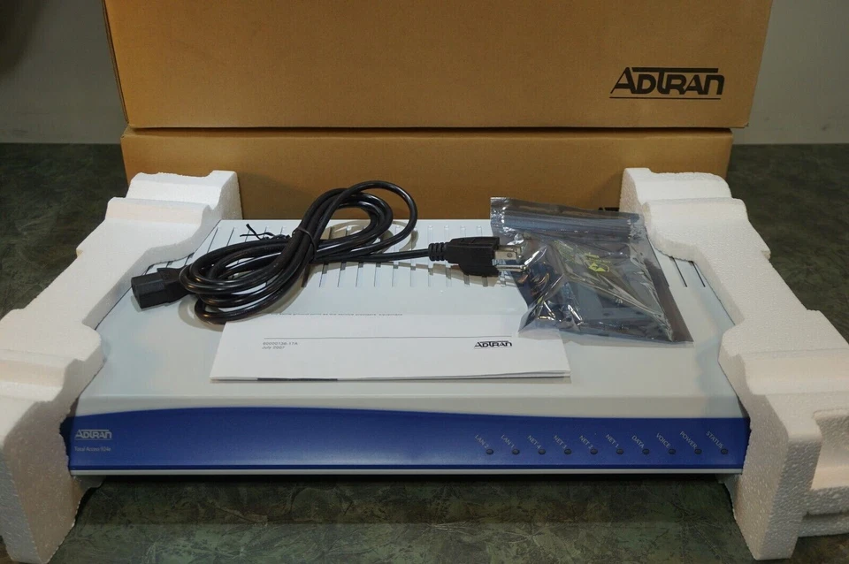 ADTRAN TOTAL ACCESS 924E 2ND GEN(4242924L1) VOIP SIP GATEWAY NEW/NOB/NEW SURPLUS - Image 1 of 4