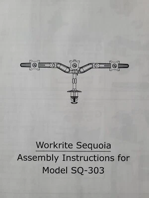 Workrite Ergonomics Sequoia 3 side-by-side Triple Monitor Stand w/ Grommet Base - Image 1 of 4