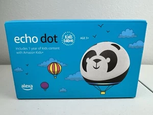 Echo Dot (4th Gen) Kids Edition PANDA Amazon Kids Alexa NEW/SEALED - Picture 1 of 9