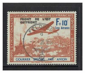 France c1941 French Legion 10f Stamp "Front De L'est Ostfront" Opt CTO 19-13 - Picture 1 of 1