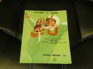 1960 EDINBORO STATE AT LOCK HAVEN STATE (PA) COLLEGE FOOTBALL PROGRAM EX-MINT - Picture 1 of 1