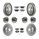 Disc Brake Rotors And Pads Kit For 06 Lincoln Mkz Front And Rear Kbb 120680