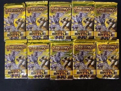 Redakai 10 Gold Pack TCG Sealed Booster Packs By Spin Master 2010 - Image 1 of 4