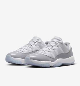 Nike Air Jordan 11 Retro Low Shoes White Cement Grey AV2187-140 Men's or GS NEW