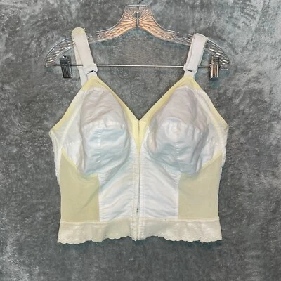 复古 Exquisite Form 女式维多利亚长线塑像前闭合文胸 40DD — 第 1/4 张图片