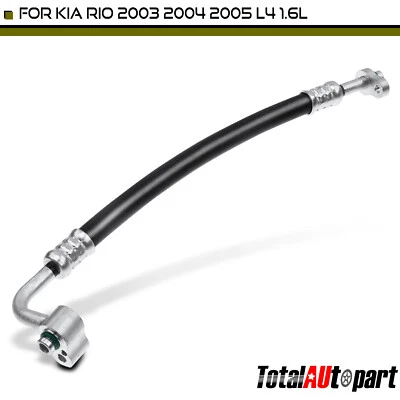 A/C Refrigerant Hose Discharge Line for Kia Rio 2003-2005 1.6L Aluminum/Rubber - Image 1 of 4