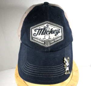 Disney Mickey Mouse Through the Years hook & loop adjustable cap hat and pin - Picture 1 of 16