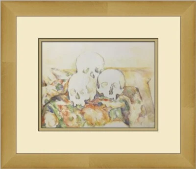 Estampado enmarcado personalizado de tres calaveras de Paul Cezanne Foto 1 de 2
