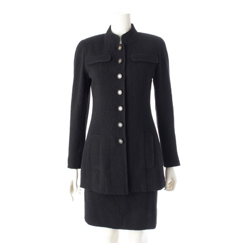 CHANEL 97P Wootz x Nylon COCO Mark Bottone Tweed Giacca Gonna Setup P07189 bl...