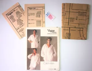 Camisa de moda 1985 patrón Calvin Klein #1509 diseñador estadounidense - Imagen 1 de 5