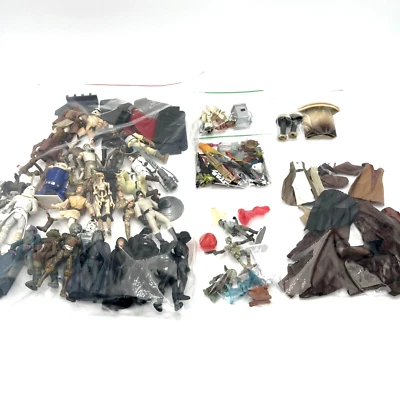 Star Wars Droids Troopers Lightsabers Guns Cloaks 30+ Figures  Plus Accessories - Image 1 of 4