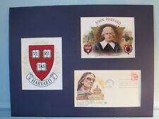 John Harvard and the founding of Harvard University in 1638 & First Day Cover