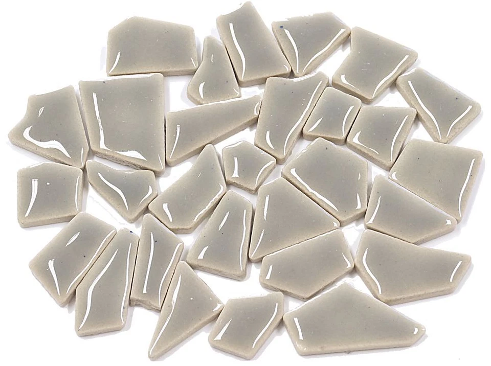 MOSAIK-SHOP.COM - MOSAIKSTEINE Flip Mosaiksteine Keramik MINI rauchgrau