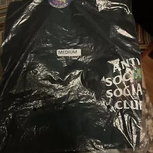 100% Auth Anti Social Social Club Birdbath Black Tee ASSC DS Brand. Size M - Picture 1 of 4