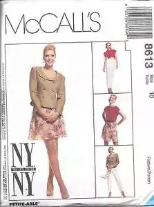 8613 UNCUT Vintage McCalls SEWING Pattern Misses Lined Jacket Top Skirt OOP NEW - Picture 1 of 1