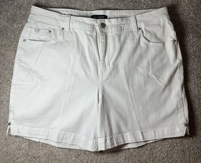 Pantalones cortos blancos de algodón mandie Bandolino para mujer talla 14P Foto 1 de 4