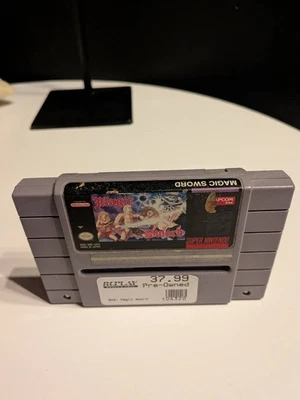 SNES Magic Sword Authentic Super Nintendo Game - Image 1 of 2