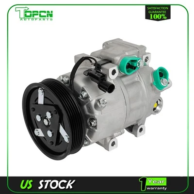 现代圣达菲韦拉克鲁斯空调压缩机 2007 - 2012 适用于起亚索伦托 2011 - 2012 — 第 1/4 张图片