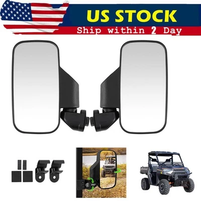 Upgraded UTV Side Rear View Mirrors For Polaris Ranger 570 XP 900 1000 /General Foto 1 de 4
