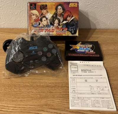 ASCII Pad Fighting Type 2  Capcom SNK VERSION Sony PlayStation Black Box New - Image 1 of 4